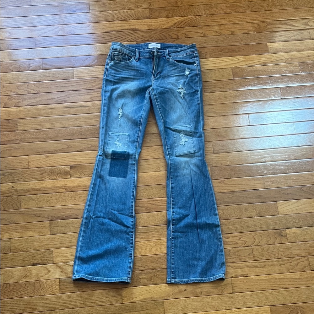 Greywire Classic Blue Distressed Flare Jeans